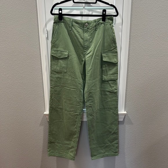 rag & bone Pants - ! EUC Rag & Bone Green Wide Leg Cargo Pants SZ 27 !